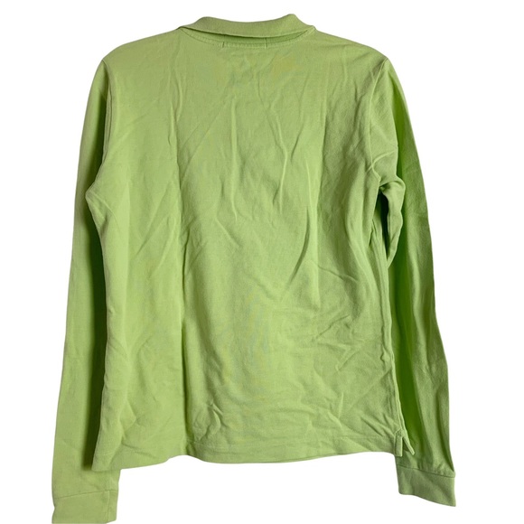 🔥 Vineyard Vines Long Sleeve Polo Lime Green - Picture 3 of 4